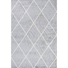 Jonathan Y Cole Minimalist Diamond Gray, White 36x60"