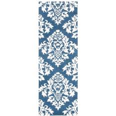 Safavieh Micro-Loop Blue, White 27x84"