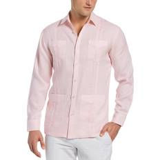 Cubavera Classic Guayabera Long Sleeve Shirt - Pink Dogwood