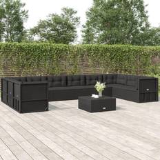 Black Outdoor Lounge Sets vidaXL haven Loungesæt