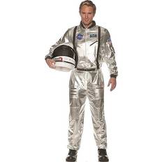 Underwraps Costumes Men's Astronaut Jumpsuit Silver