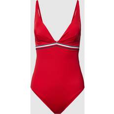 Tommy Hilfiger Dame Badedrakter Tommy Hilfiger Plunge Swimsuit, Red