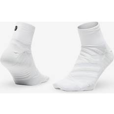 White Socks On Performance Mid Socks
