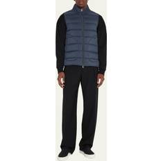 Hernö Men's Quilted Down Nylon Gilet NAVY 54R 43R US