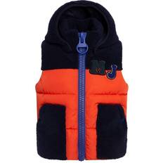 Padded Vests Marc Jacobs Kids Navy & Orange Padded Vest 10Y