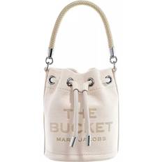 Hvite Bøttevesker Marc Jacobs Off-White 'The Leather Mini Bucket' Bag 140 Cotton/Silver UNI