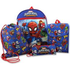 Super Hero Adventures Boys 5 piece Backpack and Snack Bag School Set MUCF5K3YT