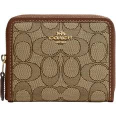 Products :: Coach Outlet Small Trifold Wallet In Blocked Signature Canvas