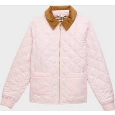 Burberry Kids Quilted coat pink Y