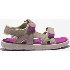 Timberland Sandaler Timberland Perkins Row Double-strap Sandal For Junior In Beige Or Grey Beige Kids