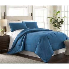 Bed Sheets Micro Flannel Print Bed Sheet Blue