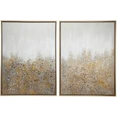 CosmoLiving by Cosmopolitan Geode Glitter Flakes Framed Art 29.5x39.5" 2