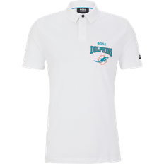 Hugo Boss White Tops Hugo Boss X NFL Cotton Pique Polo Shirt - Miami Dolphins White