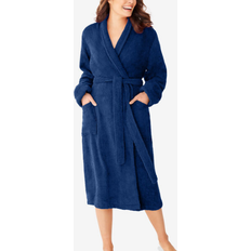 Women Robes Short Terry Robe - Evening Blue