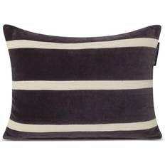 Lexington Striped Organic Velvet Complete Decoration Pillows Beige