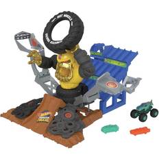 Plastikspielzeug Monstertrucks Hot Wheels Monster Trucks Arena Smashers Mega-Wrex VS Crushzilla Takedown Playset