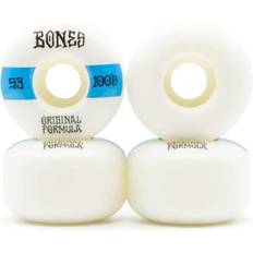 Hjul Bones Skateboards Bones 100s OG Formula V4 Wide Skateboard Wheels White 53mm