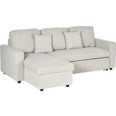 Homcom Sectional Sleeper Sofa 89.8" 3 Seater