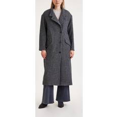 Sportswear Garment - Women Coats Isabel Marant Étoile Sabine wool coat grey