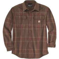 Carhartt M - Men Shirts Carhartt Men's Heavyweight Flannel Shirt Brown XLT