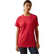 Equestrian T-shirts & Tank Tops Ariat Rebar Heat Fighter T-Shirt Teaberry/Alloy Women's Clothing Pink