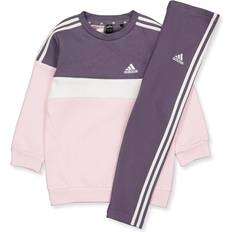 Lilla Tracksuits adidas Boys, Sportswear Infant Stripe Tiberio Tracksuit Purple, Purple, 18-24 Months