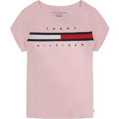 Tommy Hilfiger Girl's Pieced Flag T-shirt - Rose Shadow (TX000095-669)