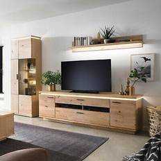Weiß Fernsehschränke Wohnwand massivholz anbauwand balkeneiche Fernsehschrank