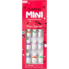 Kiss Impress Mini Press-On Nails for Kids French Pop 20-pack