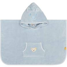 Babyhandtücher reduziert Steiff Fashion Basic Badeponcho 32003 celestial blue Onesize