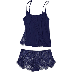 Blue - Women Sleepwear Reign Cami & Shorts Sleep Set - Medieval Blue