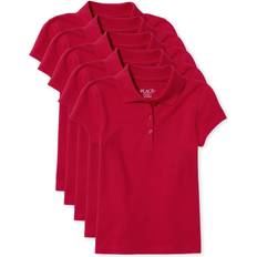The Children's Place Girl's Uniform Pique Polo 5-pack - Ruby (3000937-6B)