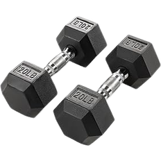 Weights Marcy Rubber Hex Dumbbells 20 lb