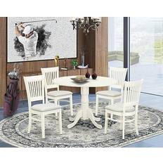 East West Furniture Dublin Dining Set 42" 5