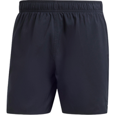 Herren - XXL Bademode adidas Solid Clx Short-Length Swim Shorts - Black/Lucid Lemon
