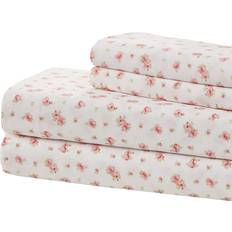 Linen Bed Sheets Amrapur Overseas Modern Bed Sheet Pink, White (228x100)
