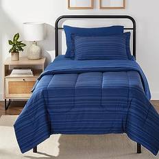 Amazon Basics Lightweight Bed Linen Blue (243.8x167.6)