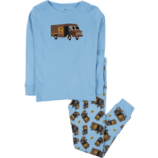Leveret Kid's UPS Pajama Set 2-piece - Blue