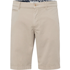 Brax Bari Cotton Gab Classic Sporty Chino Bermuda Dress Shorts - Rye