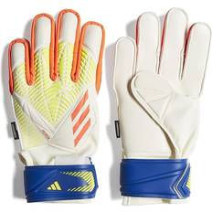 Adidas Junior Goalkeeper Gloves adidas Predator Edge Match Fingersave Jr - White/Solar Red