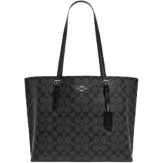 Coach Mollie Tote In Signature Canvas - Silver/Graphite/Black