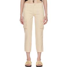 Frame Women's Relaxed Cropped Utility Pants - Washed Flax