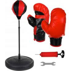 Boksesett Northix Boxing Ball with Boxing Gloves for Kids Red