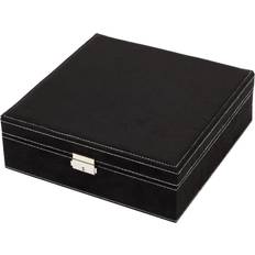 Men Jewelry Storage Juvale Two Layer Jewellery Box - Black