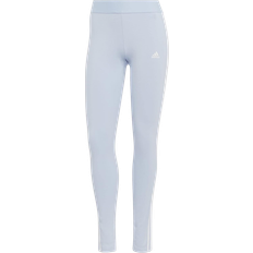 Weiß - XL Leggings Adidas Women's W 3S Leggings - Blue Dawn/White