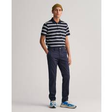 Gant Herren Hosen Gant Slim Fit Twill Chino Marine Blau chino Grösse: W32L32