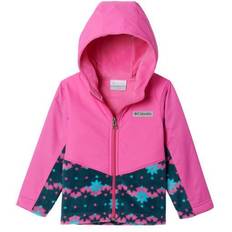 Fleece Jackets Columbia Toddler Steens Mt Overlay Hoodie- PinkPrints 4T