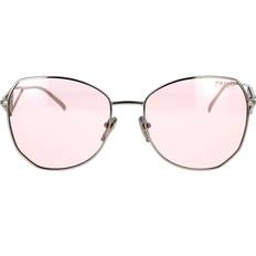 Prada Sonnenbrillen reduziert Prada Frau Sunglass 57YS - Rahmenfarbe: Silber, Linsenfarbe: