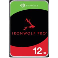Seagate HDD Hard Drives Seagate IronWolf Pro ST12000NT001 12TB 7200 RPM 256MB Cache SATA 6.0Gb/s 3.5' Internal Hard Drive