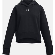 Hoodies Under Armour Rival Fleece Crop Hoodie Mädchen 001 black/white 149-160 cm